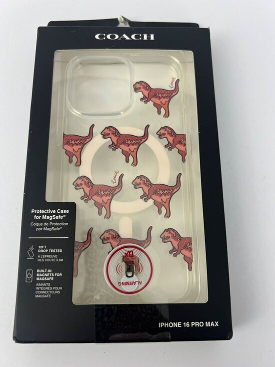 Coach Other - Coach Rexy Glitter Red Dinosaur iPhone 16 Pro Max Protective MagSafe Phone Case